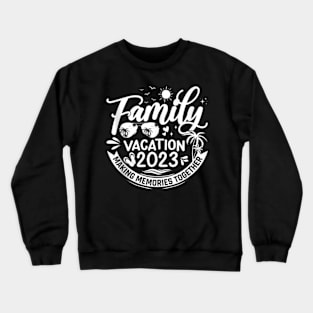 Family Vacation 2023 Beach Matching Summer Vacation 2023 Tank Top Crewneck Sweatshirt